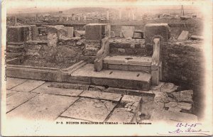 Algeria Ruines Romaines de Timgad Latrines Publiques Vintage Postcard C220
