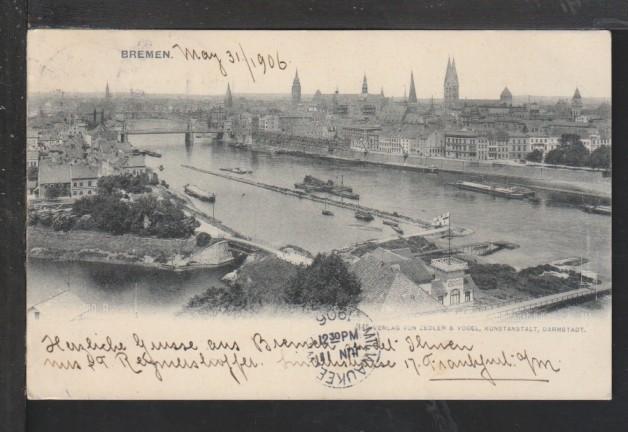 Panorama,Bremen,Germany Postcard 