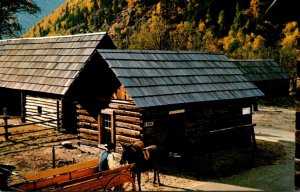 Canada British Columbia Revelstoke Three Valley Gap Jail House Of Hand-Hewed ...