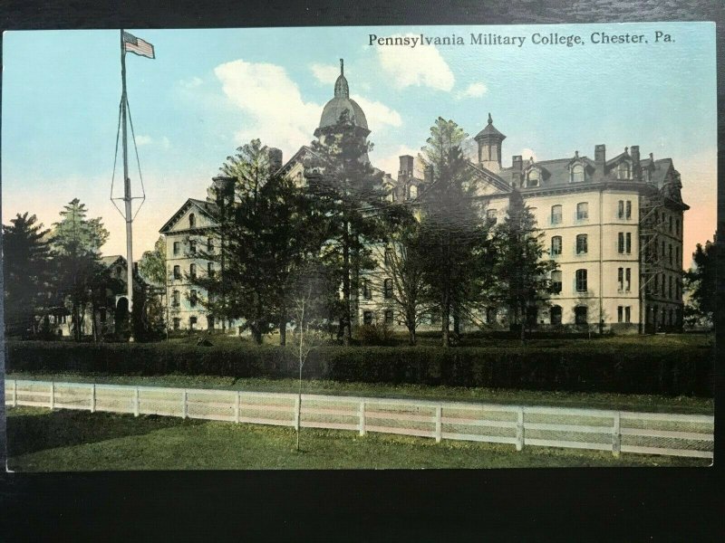 Vintage Postcard 1916 Pennsylvania Military College Chester PA