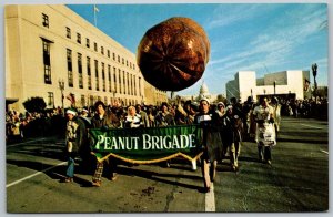 Plains Georgia 1977 Postcard President Jimmy Carter Peanut Brigade Parade