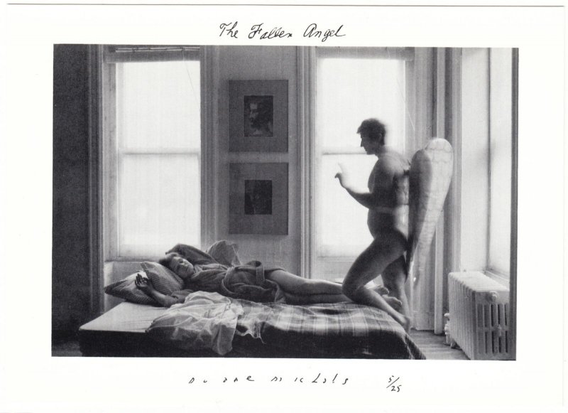 The Fallen Angel by Duane Michals Photography Postcard #1