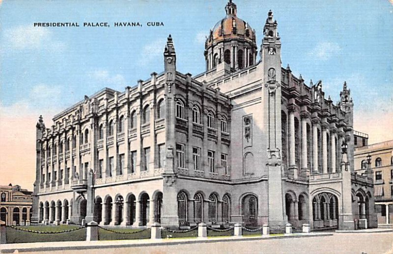 Presidential Palace Havana Cuba, Republica de Cuba Writing on back 