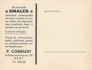 Fresh fruits lemonade Sinalco advertising postcard