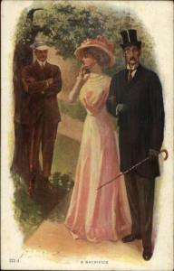 Alfred James Dewey Baseball Romance A SACRIFICE c1910 Postcard