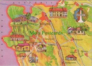 Map Postcard - Hungary, Bozsok, Gyongyosfalu, Nemescso  Ref.RR17410