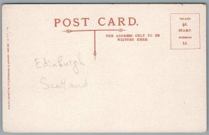 ENGLAND GRANTON HARBOUR ANTIQUE POSTCARD 