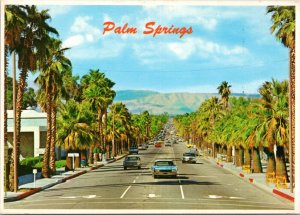 Postcard CA Palm Springs - Palm Canyon Drive