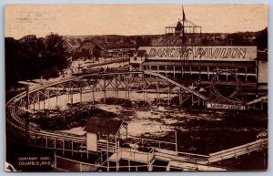 K47/ Columbus Ohio Postcard c1910 Olentangy Amusement Park Loop Ride 53