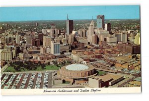 Dallas Texas TX Vintage Postcard Memorial Auditorium and Dallas Skyline