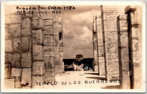 Templo De Los Guerreros Ruins of Warriors' Temple Mexico Postcard