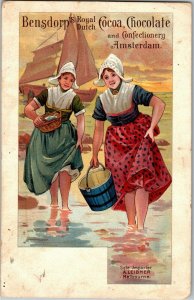 Advertising Bensdorp's Royal Dutch Cocoa Chocolate Vintage Postcard G70