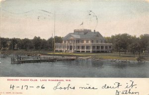 Lake Winnebago Wisconsin 1906 Postcard Oshkosh Yacht Club