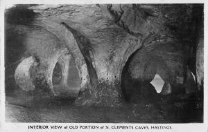 BR099927 interior view old portion of st clements caves hastings real photo uk