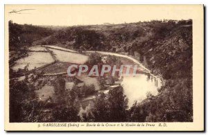 Old Postcard Gargilesse Indre Loop Creuse and the Moulin Plum