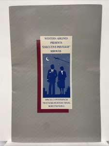 Western Airlines Executive Privilege Magazine Program