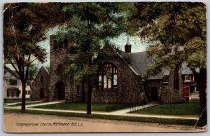 Vtg Richmond Hill Long Island New York NY Congregational Church 1910s Postcard