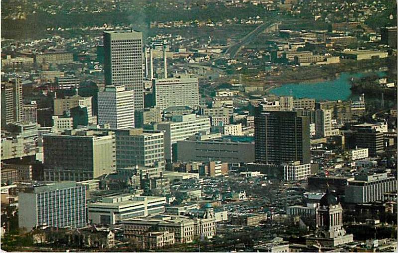 View of Downtown Winnipeg Manitoba Canada Chrome