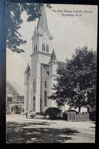 Vintage Postcard 1954 Holy Rosary Catholic Church, Rochester, New Hampshire