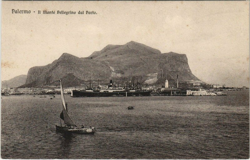 CPA Palermo Il Monte Pellegrino dal Porto ITALY (805063)