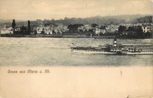 Vintage Postcard Grus Aus Rhens Mayen-Koblenz, in Rhineland-Palatinate, Germany