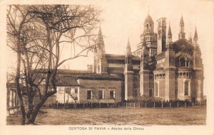 Italy 1927 Certosa di Pavia Abside della Chiesa Church vintage postcard