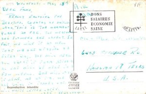 La Rade le Jet D'eau Geneve Switzerland Postal Used Unknown, Missing Stamp 