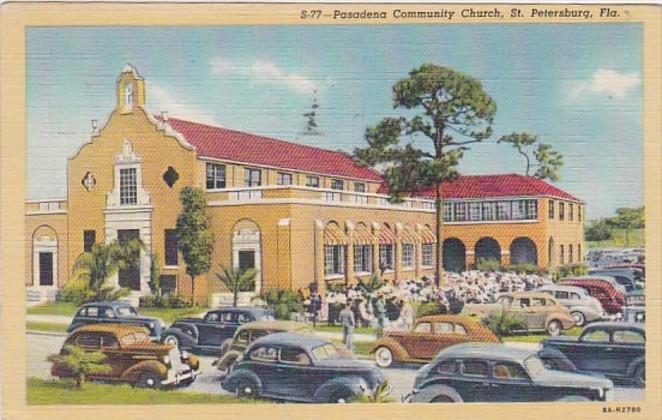 Florida St Petersburg Pasadena Community Church 1946 Curteich