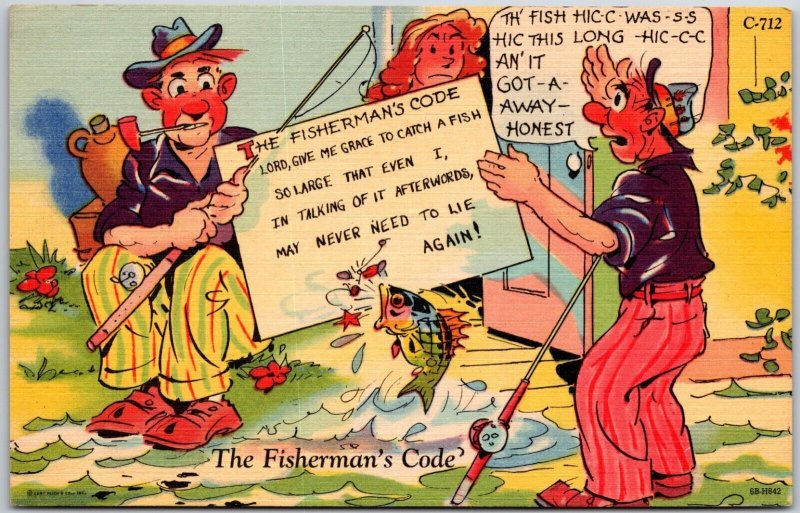 The Fisherman's Code, Comic - Postcard 