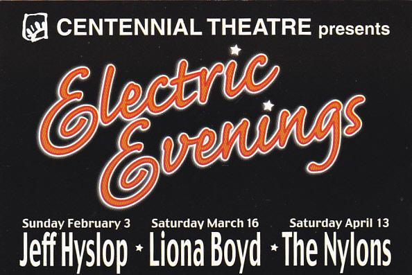 Centennial Theatre Presents Electric Evenings Vancouver Canada