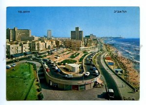 495615 Israel Tel-Aviv sea front London square Old Palphot postcard