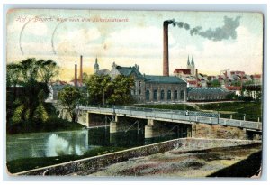 1911 View After The Electricity Plant Yard at Bavaria Germany Postcard