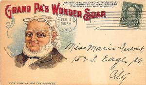 Dayton OH Grand Pa's Wonder Soap 1903 Multi-Color Advertising Postcard