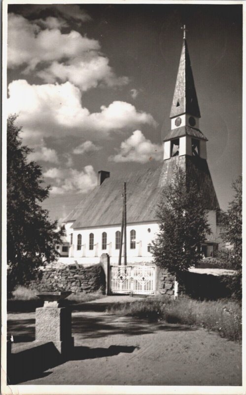 Finland Rovaniemi Kirkko Suomi Vintage RPPC 03.19