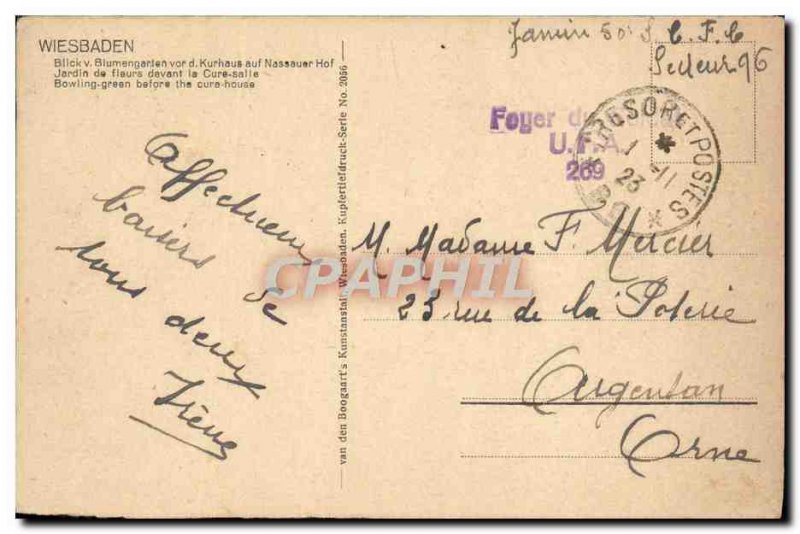 Old Postcard Wiesbaden