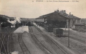 Evreux France Train Station Vintage Postcard AA50973