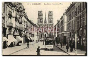 Old Postcard Orleans La Rue Jeanne d'Arc