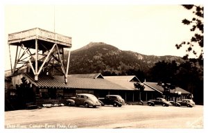 RPPC Deer Ridge Chalet Estes Park Colorado Old Cars Real Photo Postcard pc1566