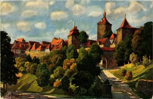 CPA AK Rothenburg- Kunstlerkarte GERMANY (944236)