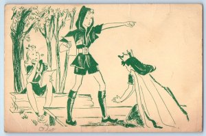 1940 Girl Scout Camp Acting Peninsula Ohio OH Posted Vintage Postcard