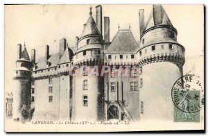 Old Postcard Chateau Langeais