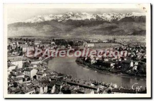 Old Postcard Grenoble Vue Generale On Green Island Tronche