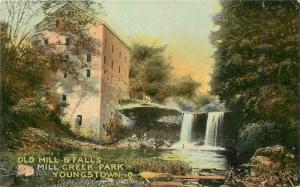 C-1910 YOUNGSTOWN OHIO Old Mills Falls Creek Park Hamm postcard 3054