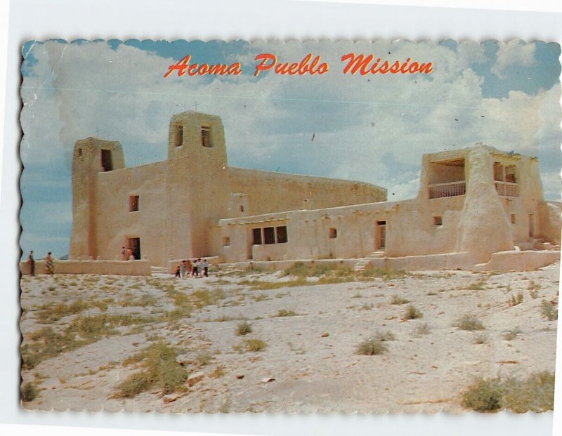 Postcard Acoma Pueblo Mission Albuquerque New Mexico USA