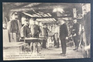 Mint France Postcard RPPC Cottbus Camp International Committee Camp