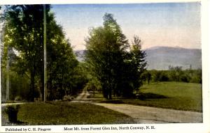 NH - North Conway. Moat Mountain from Forest Glen Inn