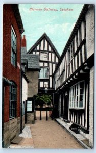 EVESHAM Norman Gateway ENGLAND UK Postcard