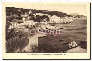 Old Postcard Marseille panorama of the Corniche