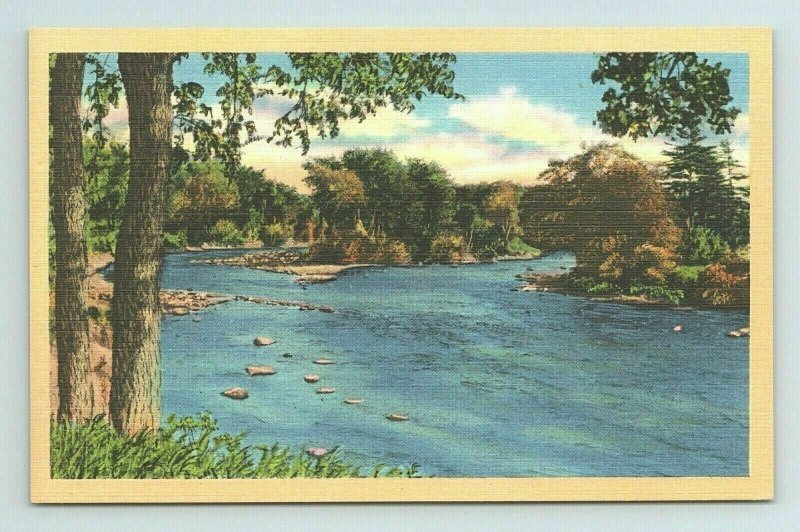 River North Carolina NC Postcard