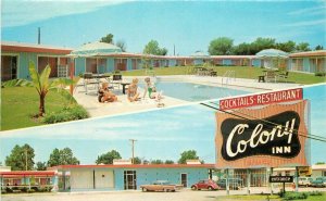 Aurora Variety Swimming Pool Colony Inn roadside Joplin Missouri Postcard 8246